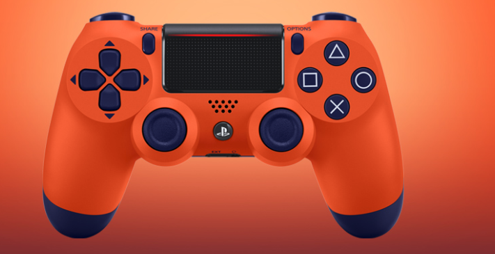 Sony dualshock 4 sunset hot sale orange