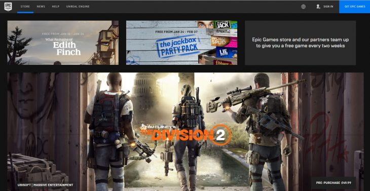 Epic Games Store - Division 2