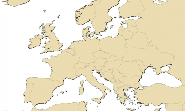 Europe Map Blank