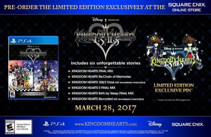 Kingdom Hearts HD 1.5 + 2.5 Remix Limited Edition Announced