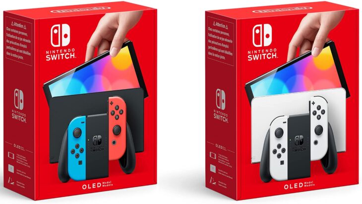 Nintendo Switch OLED console - Red and White
