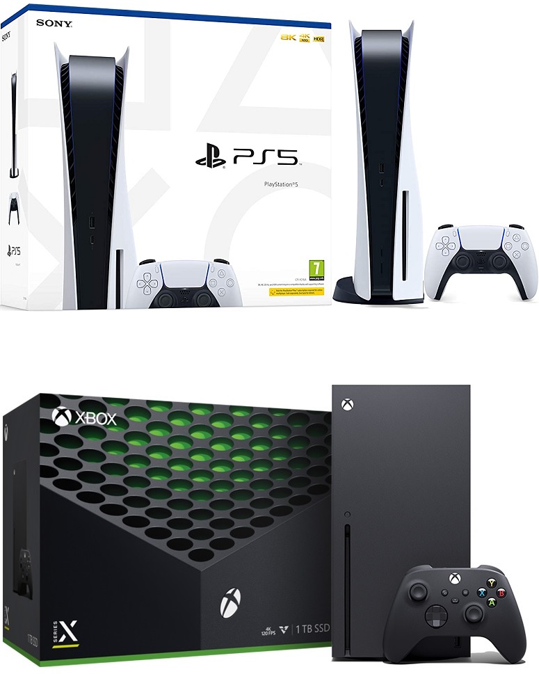 PS5 and Xbox Series X consoles