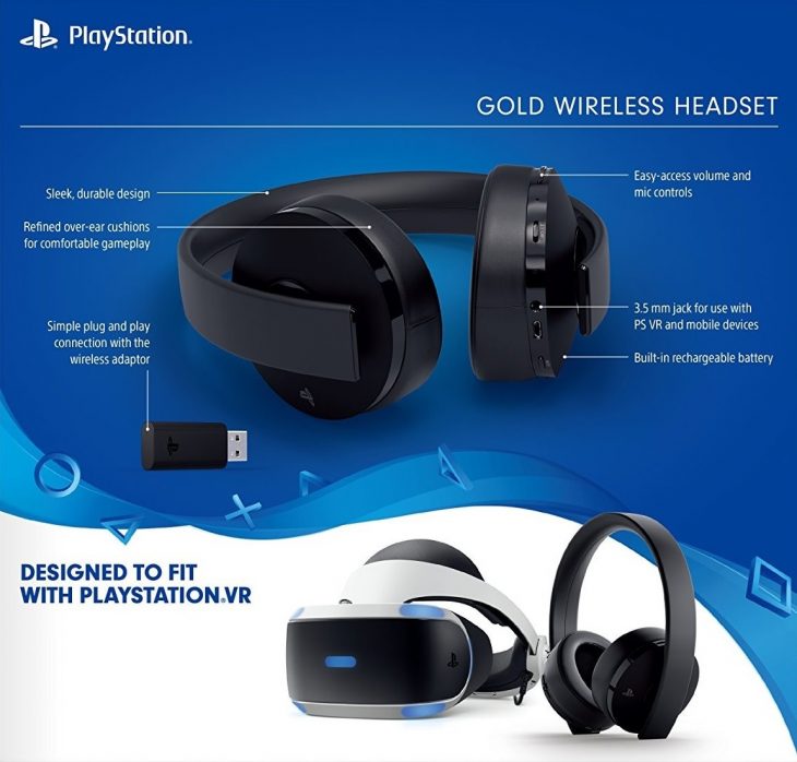 Playstation Gold Wireless Headsets