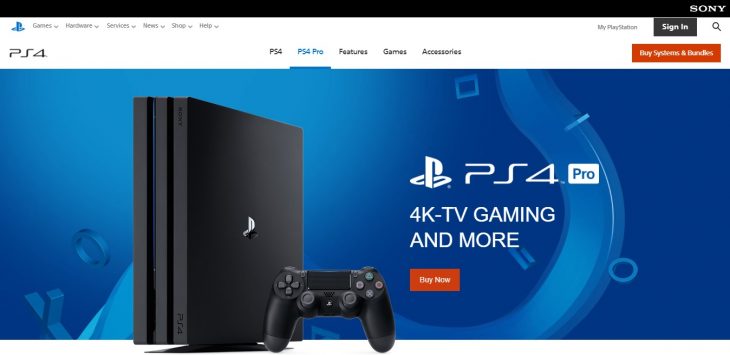 Playstation store selling consoles