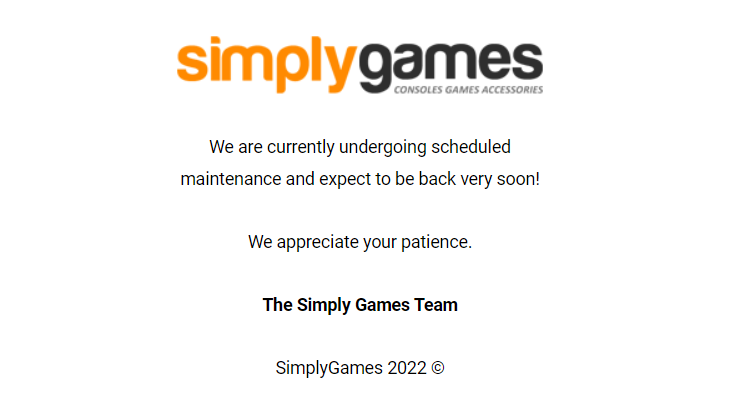Simply Games Website - Screenshot - 07-04-22