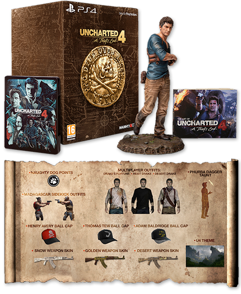 Uncharted 4: A Thief's End PS4 Case For Display Only Promo Rare