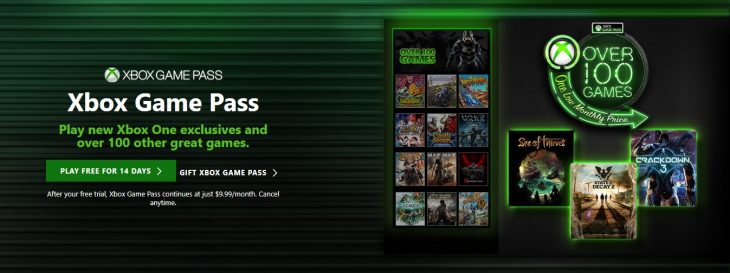 Xbox Game Pass - 100 Games