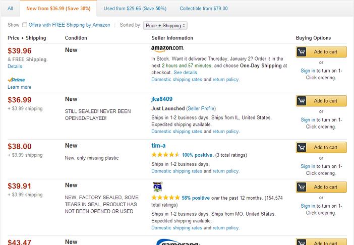 Amazon Sellers List